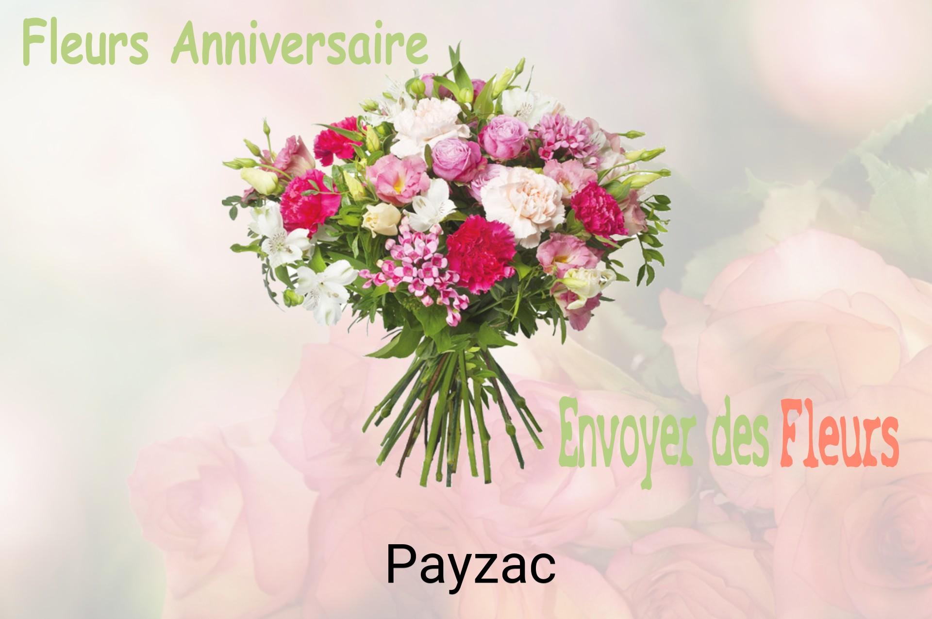 Bouquet de fleurs d’anniversaire livré à Payzac