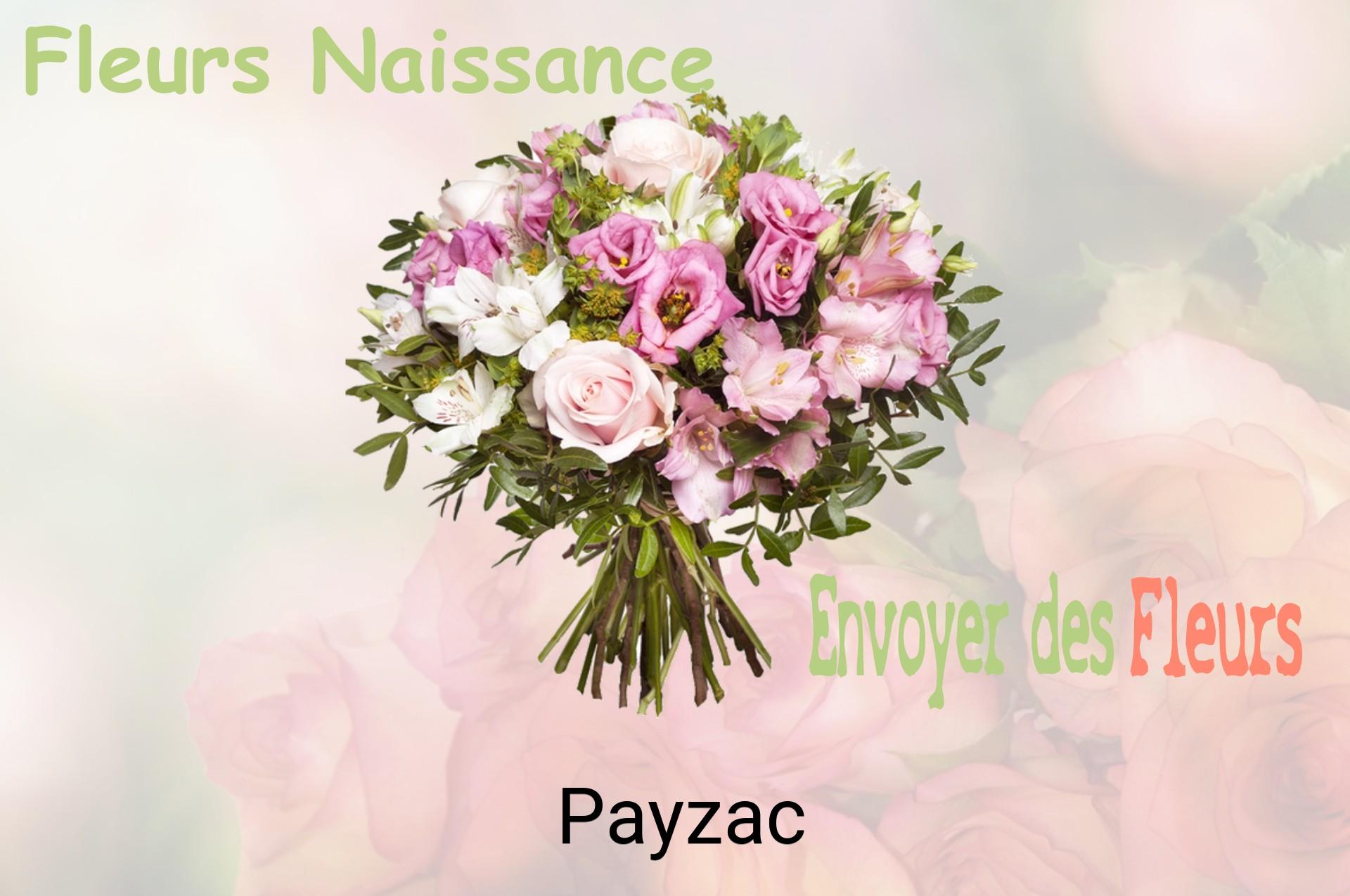 Bouquet de fleurs de naissance livré à Payzac
